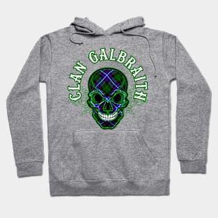 Scottish Clan Galbraith Tartan Celtic Skull Hoodie